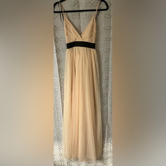 Forever 21 Gold Pleated A-line Maxi Dress - Picture 1 of 10